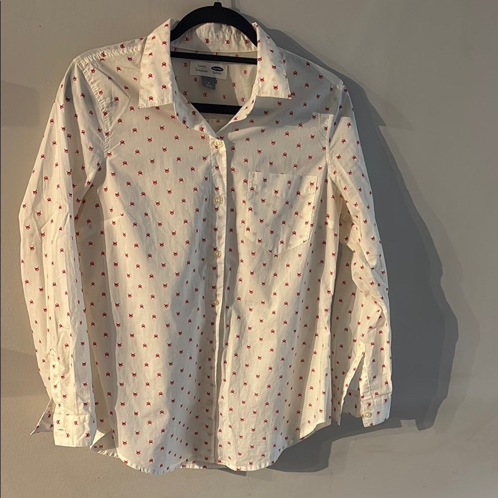 Fox Pattern Dress Shirt